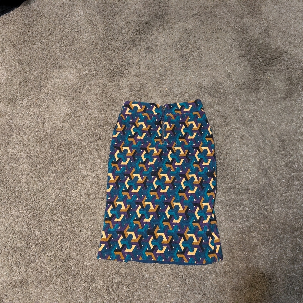 Anthropologie Maeve Skirt Turquoise Size XS